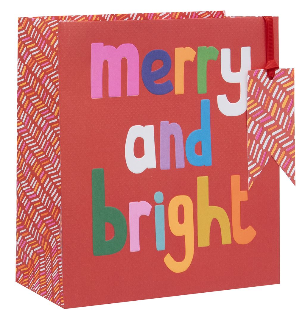 Merry & Bright Gift Bag - Medium