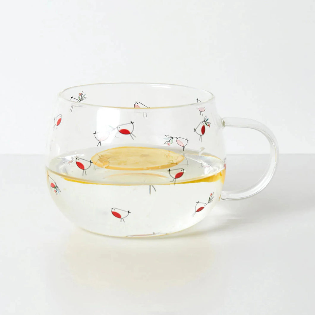 Robin Glass Mug