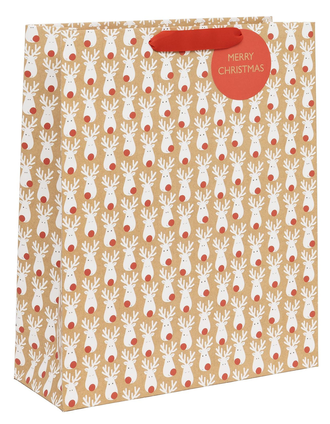 Reindeer Kraft Gift Bag - Shopper