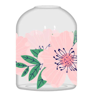 Pink Rose Glass Vase