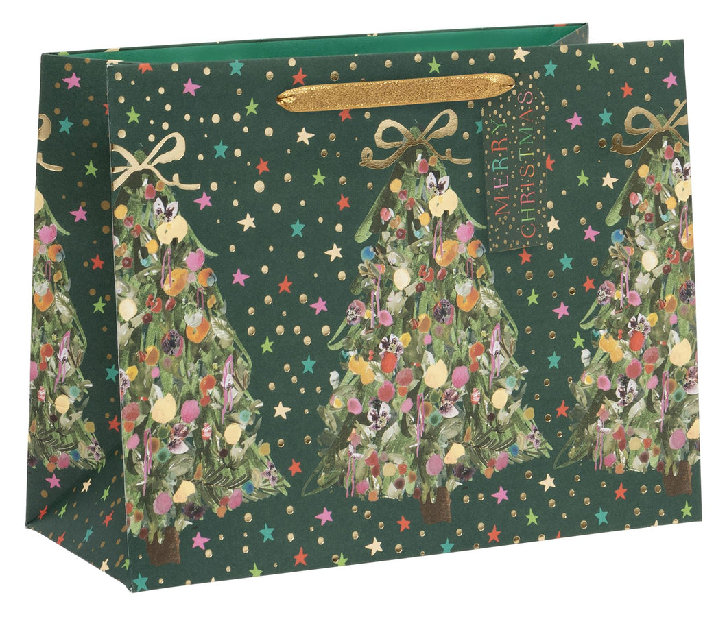 Exquisite Evergreen Landscape Gift Bag - Medium