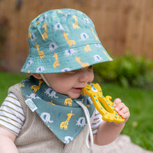 Load image into Gallery viewer, Giraffe &amp; Elephant Sun Hat
