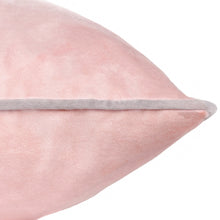 Load image into Gallery viewer, Meridian Velvet Cushion Blush/Grey

