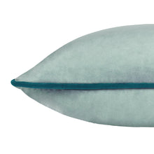 Load image into Gallery viewer, Meridian Velvet Cushion Mineral/Teal
