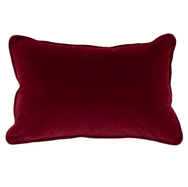 Luxe Rect Cushion Red