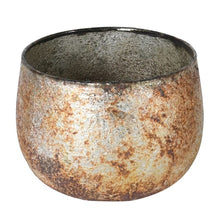 Load image into Gallery viewer, Med Glass Distressed Effect Candle Holder
