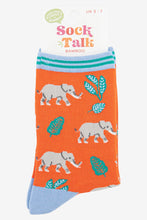 Load image into Gallery viewer, Women&#39;s Elephant Print Bamboo Socks
