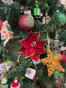 Red Clip Poinsettia