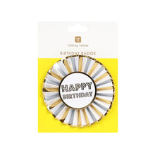 Load image into Gallery viewer, Happy Birthday Badge Gold
