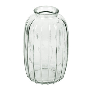 Glass Bud Vase Clear 12cm