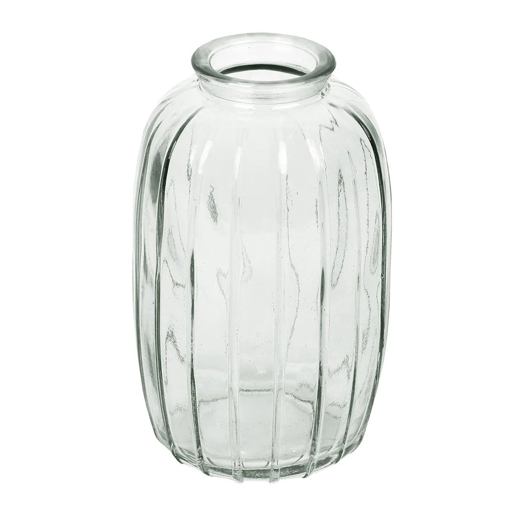Glass Bud Vase Clear 12cm