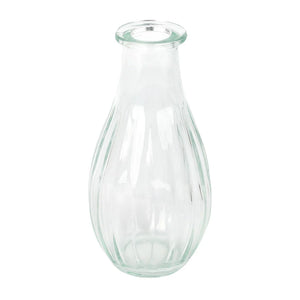 Glass Bud Vase Clear 14cm