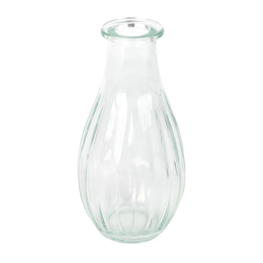 Glass Bud Vase Clear 14cm