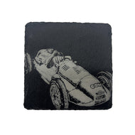 Vintage Racing Car Slate Coaster