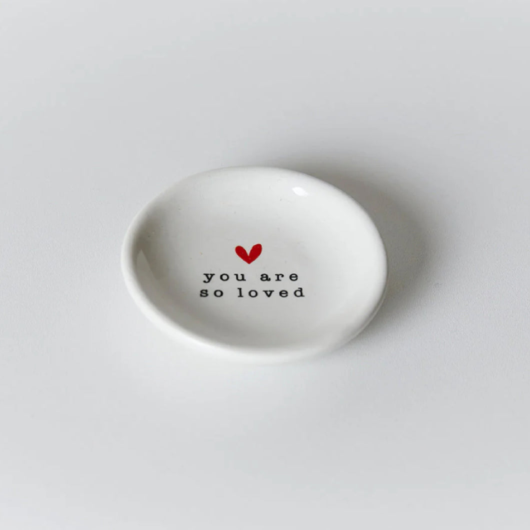 You Are Loved Mini Round Trinket Dish