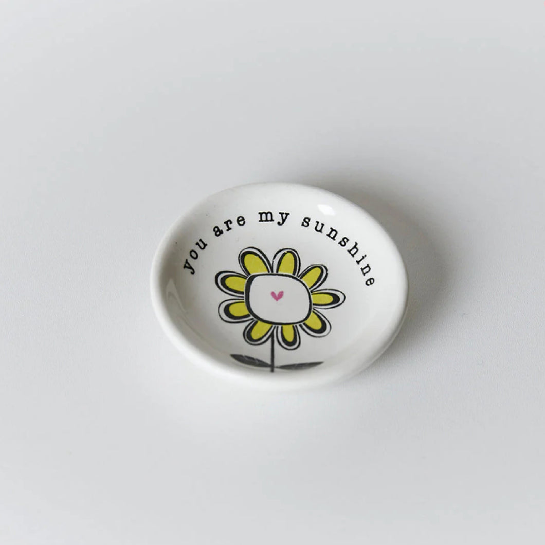 You Are My Sunshine Mini Round Trinket Dish