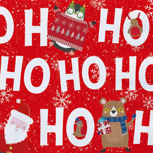 Christmas Paper Napkins Ho Ho Ho