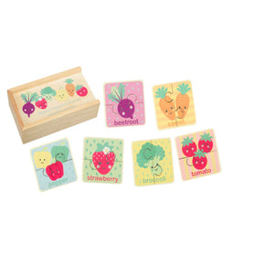 Happy Veggies & Friends Puzzle Set