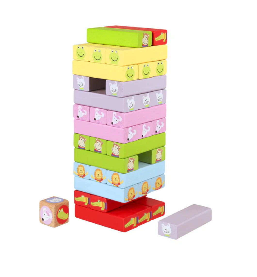 Animals Tumbling Tower