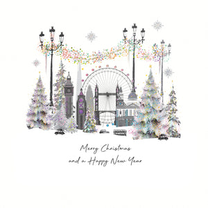 Luxury Christmas Cards Box of 6 - London City