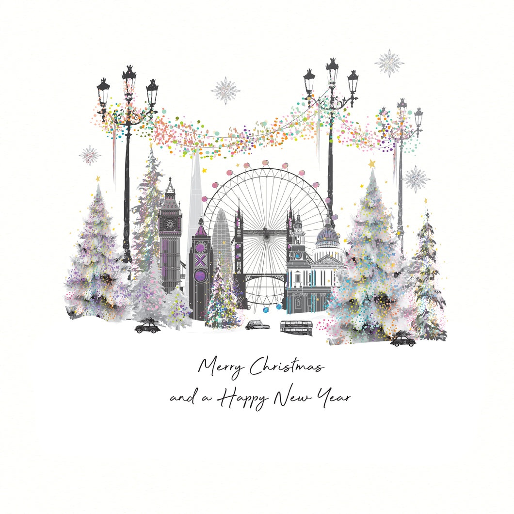 Luxury Christmas Cards Box of 6 - London City