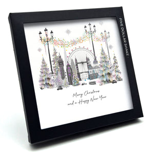 Luxury Christmas Cards Box of 6 - London City