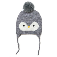 Load image into Gallery viewer, Knitted Penguin Winter Hat - 3-6yr
