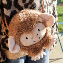 Load image into Gallery viewer, Monty Monkey Fleecy Kid's Round Zip Bag

