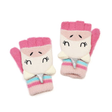 Load image into Gallery viewer, Rainbow Unicorn Mittens - 7-10yrs
