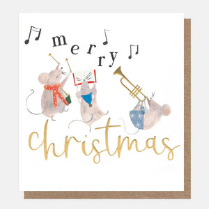 Musical Mice Christmas Card Pack of 8