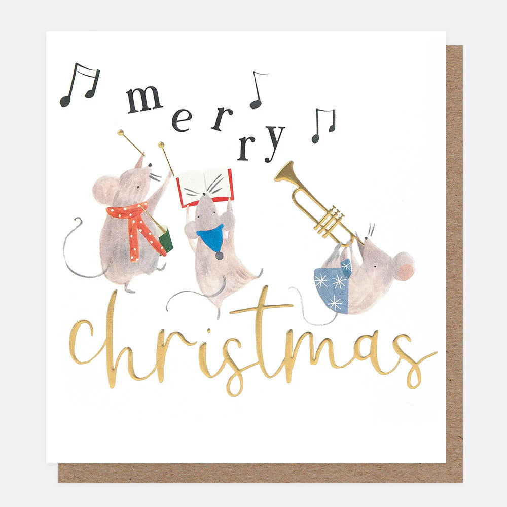 Musical Mice Christmas Card Pack of 8