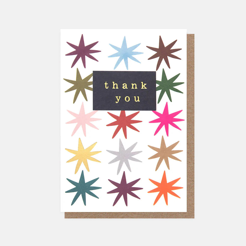 Colourful Stars Thank You Notecards Pack of 10