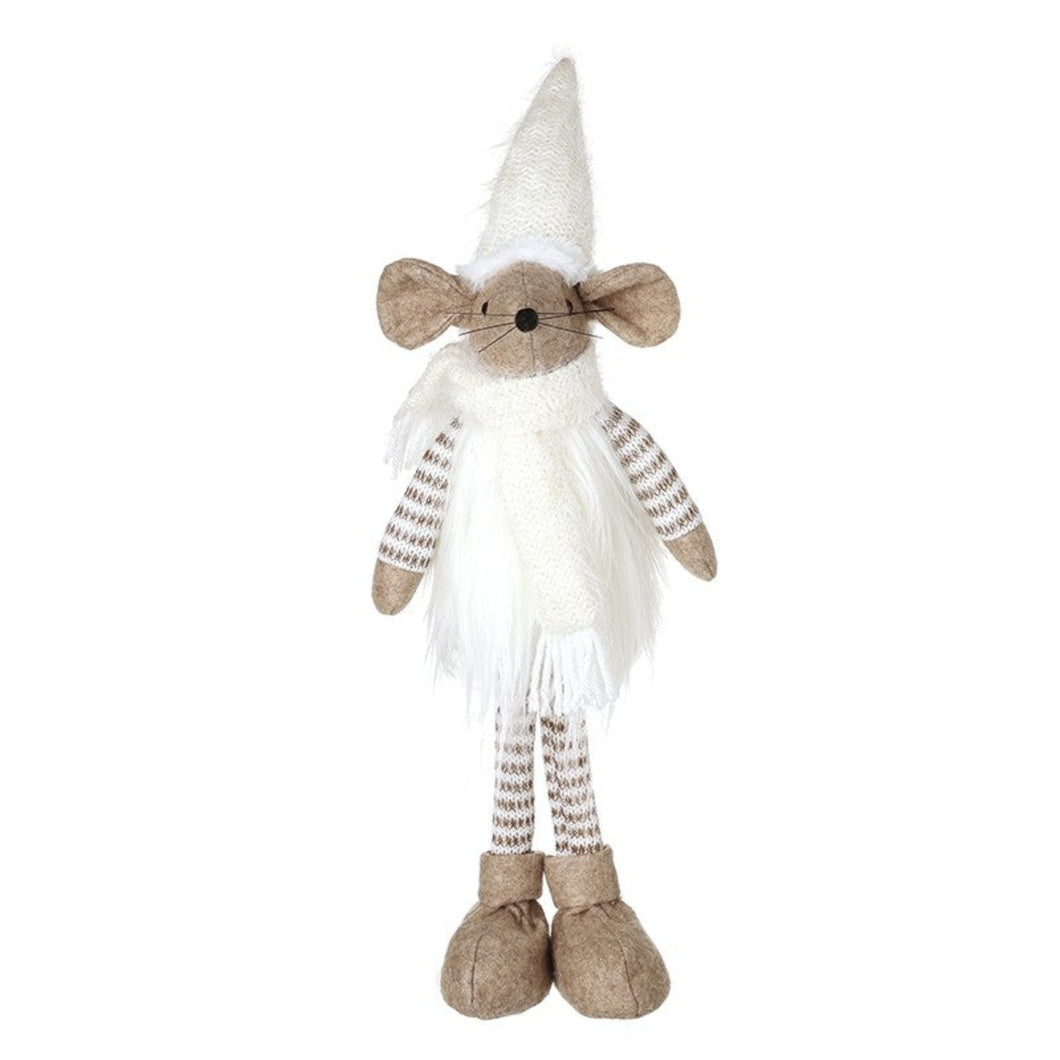 Standing Mouse In White Hat & Scarf