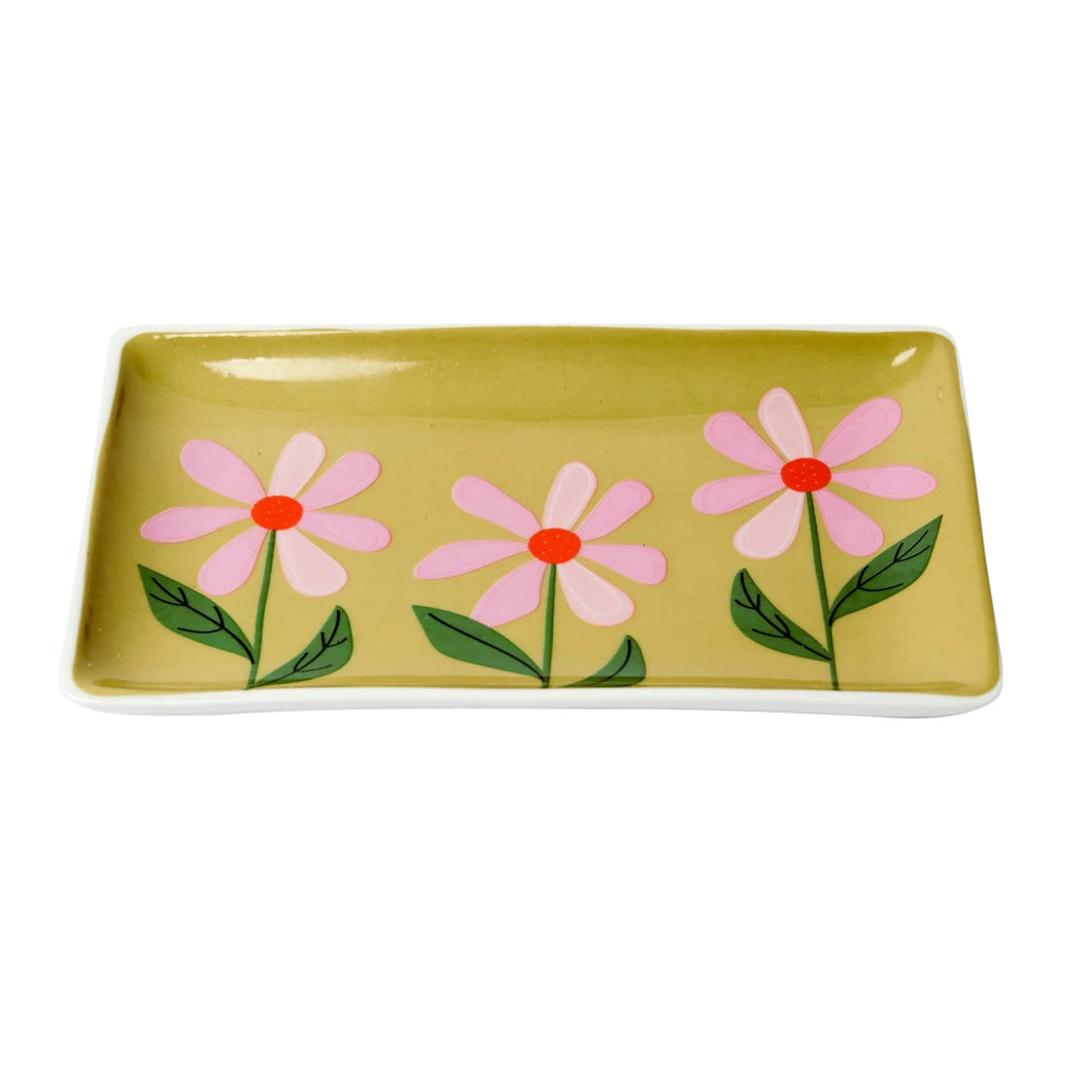 Olive Rectangular Trinket Dish