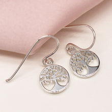 Load image into Gallery viewer, Sterling Silver Tree Of Life Earrings
