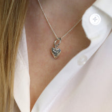 Load image into Gallery viewer, Hammered Heart on Ring - Sterling Silver
