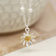 Load image into Gallery viewer, Sterling Silver Daisy Necklace
