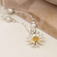 Load image into Gallery viewer, Sterling Silver Daisy Necklace
