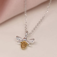 Load image into Gallery viewer, Bee Pendant Necklace - Sterling Silver
