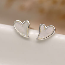 Load image into Gallery viewer, Sterling Silver Heart Studs
