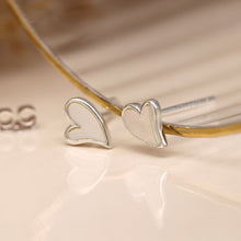 Load image into Gallery viewer, Sterling Silver Heart Studs
