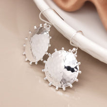 Load image into Gallery viewer, Sterling Silver Hammered Disc Earrings
