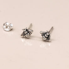 Load image into Gallery viewer, Sterling Silver Bumblebee Studs

