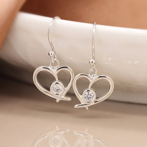 Sterling Silver Heart Earrings