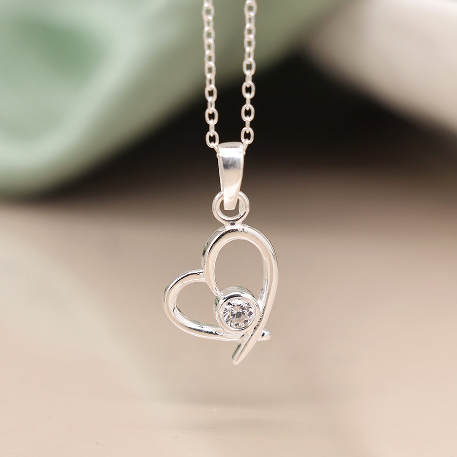 Sterling Silver Heart Necklace