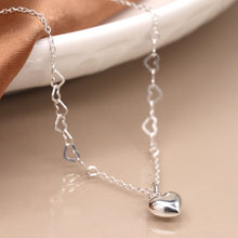 Load image into Gallery viewer, Sterling Silver Heart Chain Necklace
