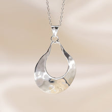 Load image into Gallery viewer, Sterling Silver Simple Teardrop Necklace
