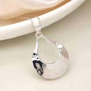 Sterling Silver Simple Teardrop Necklace