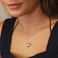 Load image into Gallery viewer, Sterling Silver Hammered Heart Necklace

