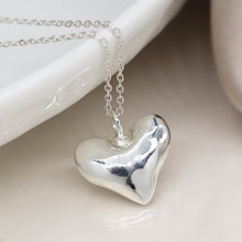 Load image into Gallery viewer, Sterling Silver Hammered Heart Necklace
